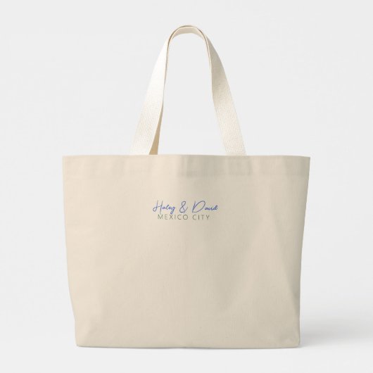 Mexico City Bachelorette Grote Tote Bag (Achterkant)