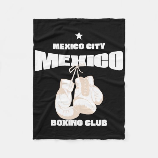 Mexico City Boxing Club Mexico - Boksen 1 Fleece Deken (Voorkant)