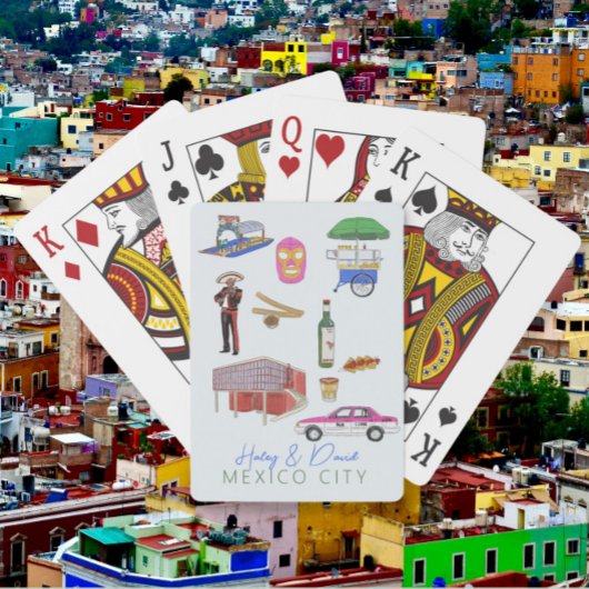 Mexico City bruiloft Pokerkaarten