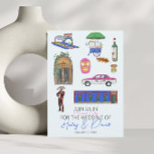 Mexico City bruiloft Waterverf Save The Date