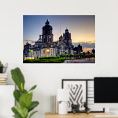 Mexico City-kathedraal Poster (Thuiskantoor)
