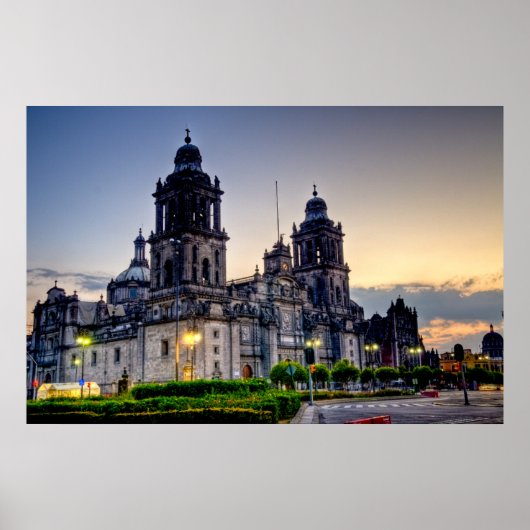 Mexico City-kathedraal Poster (Voorkant)