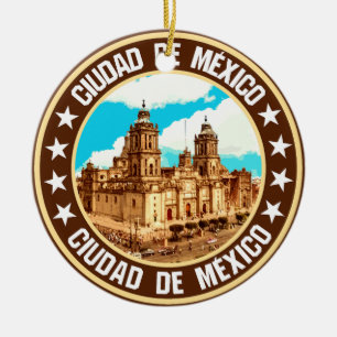 Mexico City Keramisch Ornament