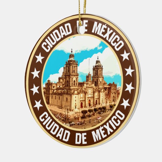 Mexico City Keramisch Ornament (Links)