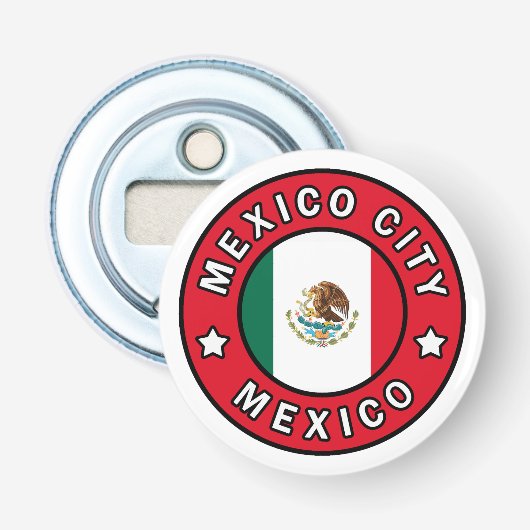 Mexico City Mexico Button Flesopener (Voorkant)
