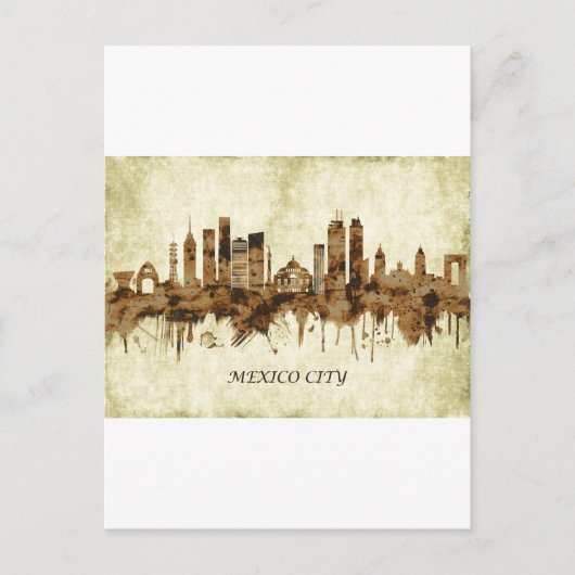 Mexico City Mexico Cityscape Uitnodiging Briefkaart (Voorkant)