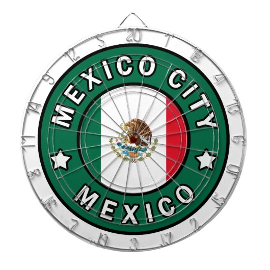 Mexico City Mexico Dartbord (Voorkant)