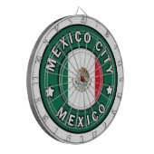 Mexico City Mexico Dartbord (Voorkant Links)