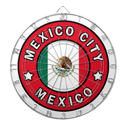 Mexico City Mexico Dartbord (Voorkant)