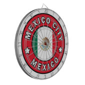 Mexico City Mexico Dartbord (Voorkant Links)