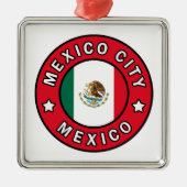 Mexico City Mexico Metalen Ornament (Voorkant)