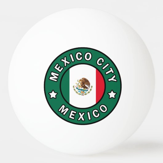 Mexico City Mexico Pingpongbal (Voorkant)