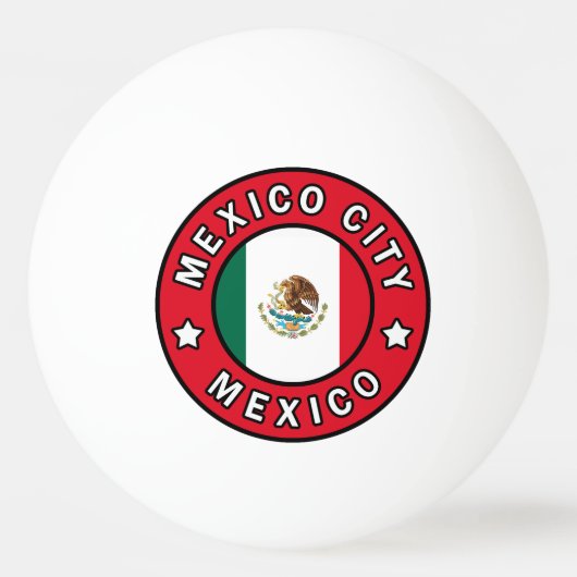 Mexico City Mexico Pingpongbal (Voorkant)