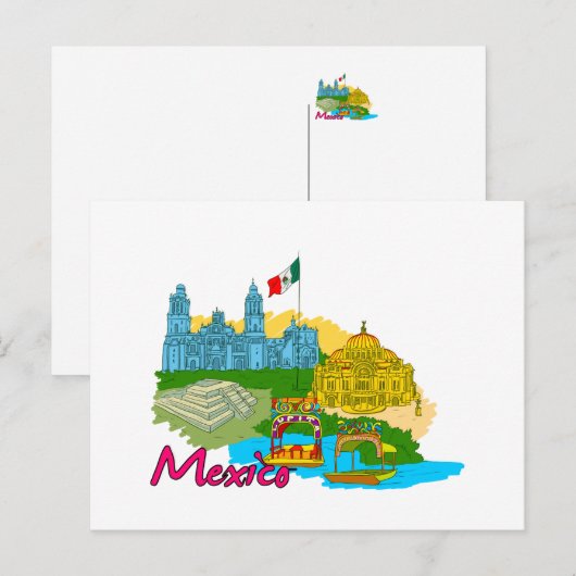 Mexico City - Mexico.png Briefkaart (Voorkant / Achterkant)