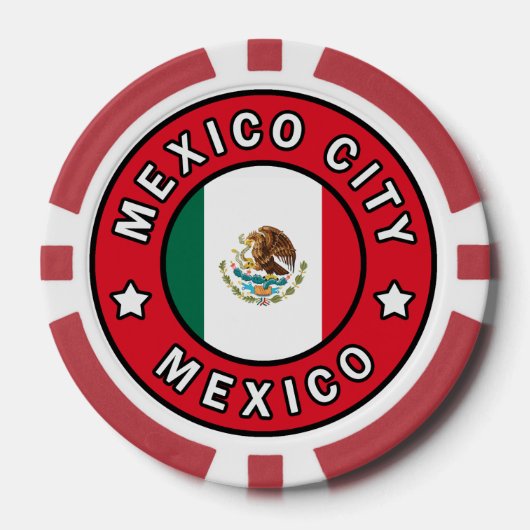 Mexico City Mexico Poker Chips (Voorkant)