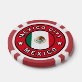 Mexico City Mexico Poker Chips (Enkel)