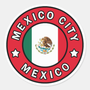 Mexico City Mexico Ronde Sticker
