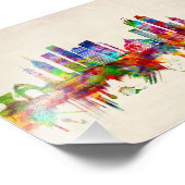 Mexico City Mexico Skyline Foto Afdruk (Hoek)