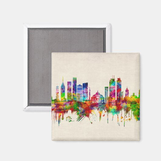 Mexico City Mexico Skyline Magneet (Voorkant / Achterkant)