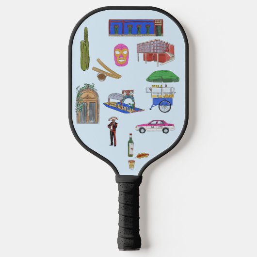 Mexico City Pickleball Paddle (Voorkant)