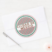 Mexico City Pride Embleem – Mexicaanse identiteit Ronde Sticker (Envelop)