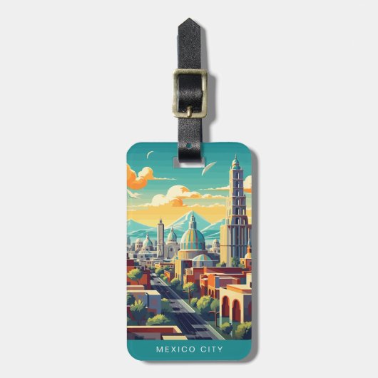 Mexico City Reis Bagage Labels (Voorkant verticaal)