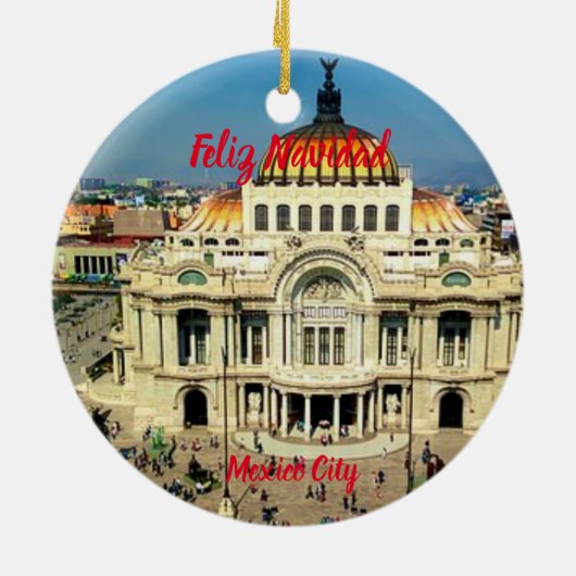 Mexico City Schilderachtig Ornament (Achterkant)