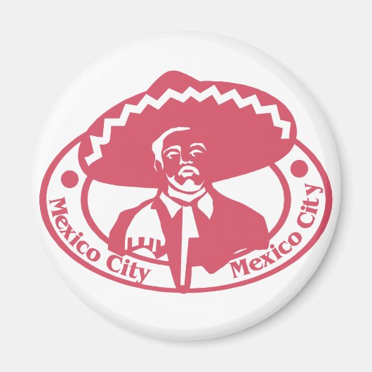 Mexico City Stamp Magneet (Voorkant)