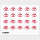 Mexico City Stamp Ronde Sticker (Vel)
