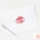 Mexico City Stamp Ronde Sticker (Envelop)