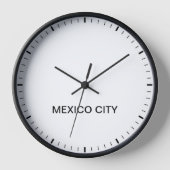 Mexico City Time Zone Newsroom Clock (Voorkant)