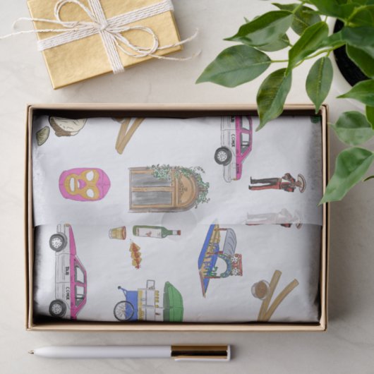 Mexico City Tissuepapier (Geschenk)