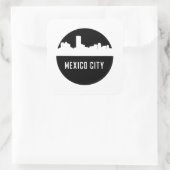 MEXICO-CITY VIERKANTE STICKER (Tas)