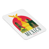 Mexico City Vintage reisfotomagneet Magneet (Rechterzijde)