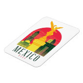 Mexico City Vintage reisfotomagneet Magneet (Linkerzijde)