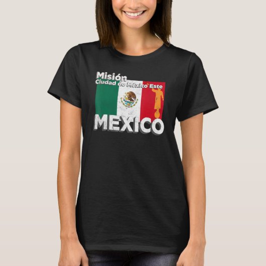 Mexico Ciudad de Mexico East Este LDS Mission Miss T-shirt (Voorkant)