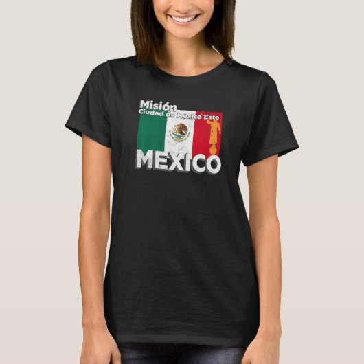 Mexico Ciudad de Mexico East Este LDS Mission Miss T-shirt (Voorkant)