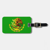 Mexico COA Gold Bagagelabel (Voorkant horizontaal)