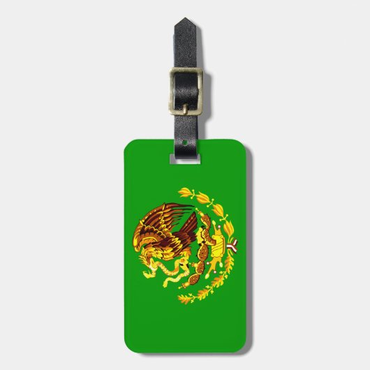 Mexico COA Gold Bagagelabel (Voorkant verticaal)