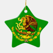 Mexico COA Gold Keramisch Ornament (Voorkant)