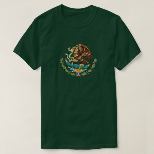 Mexico Coat of Arms Mannen Groen T-shirt