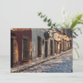 Mexico Cobblestone Street Bedankkaart (Staand voorkant)
