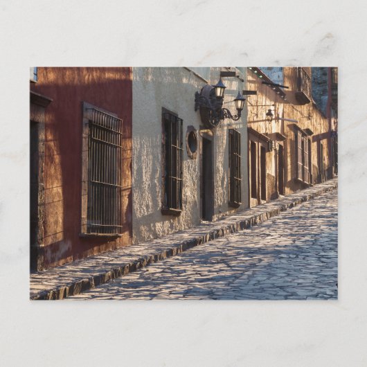 Mexico Cobblestone Street Briefkaart (Voorkant)