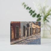 Mexico Cobblestone Street Briefkaart (Staand voorkant)