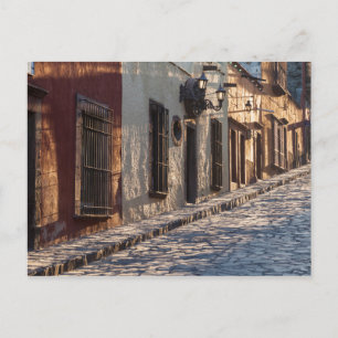 Mexico Cobblestone Street Briefkaart