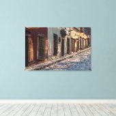 Mexico Cobblestone Street Canvas Afdruk (Insitu (Houten vloer))