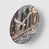 Mexico Cobblestone Street Ronde Klok (Hoek)