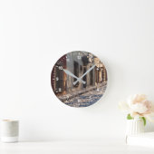 Mexico Cobblestone Street Ronde Klok (Huis)