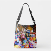 Mexico Colorful Bright skulls Crossbody Tas (Voorkant)