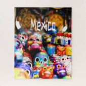 Mexico Colorful Bright skulls Legpuzzel (Verticaal)